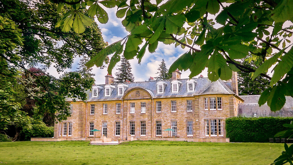 The rear of Blervie House
